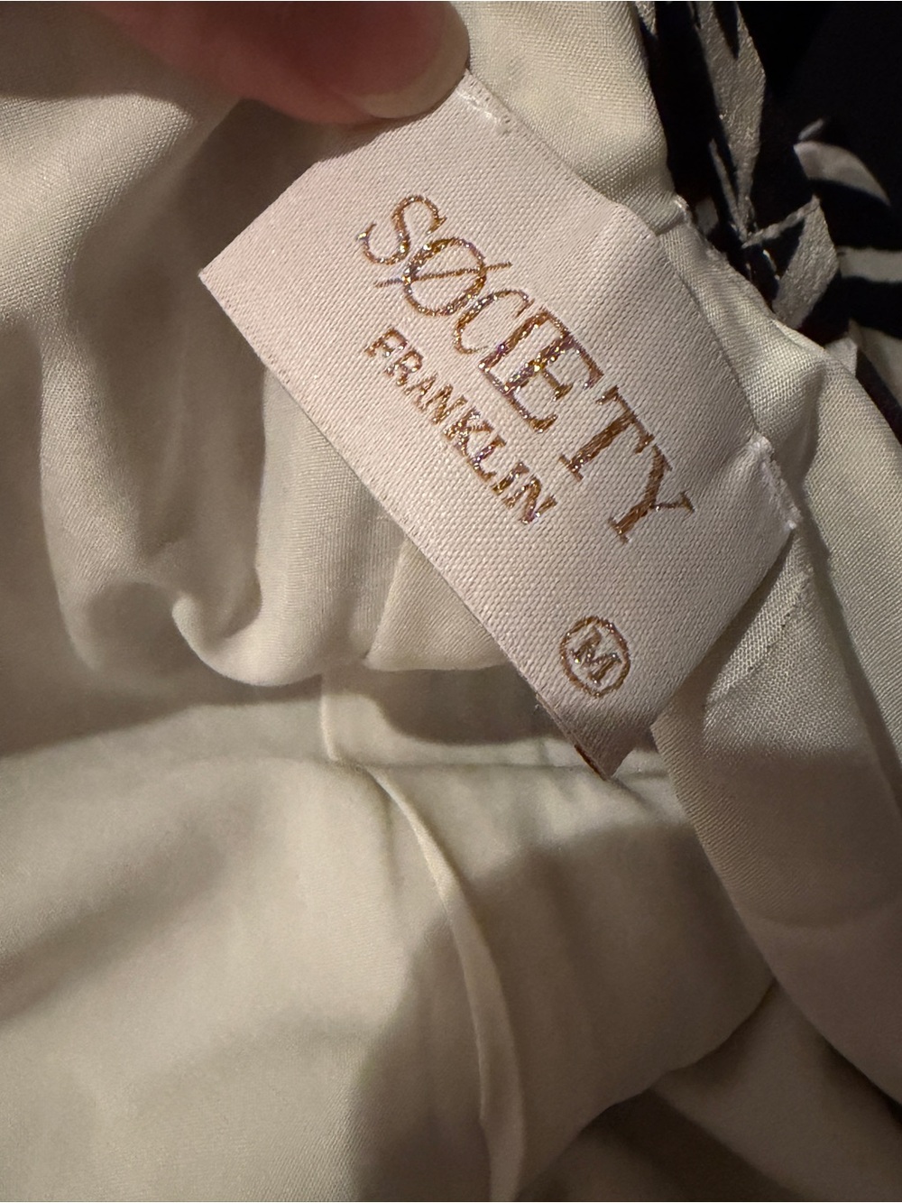 SOCIETY Franklin ZEBRA Slip Dress Cowl Neck Size Medium - Picture 2 of 6